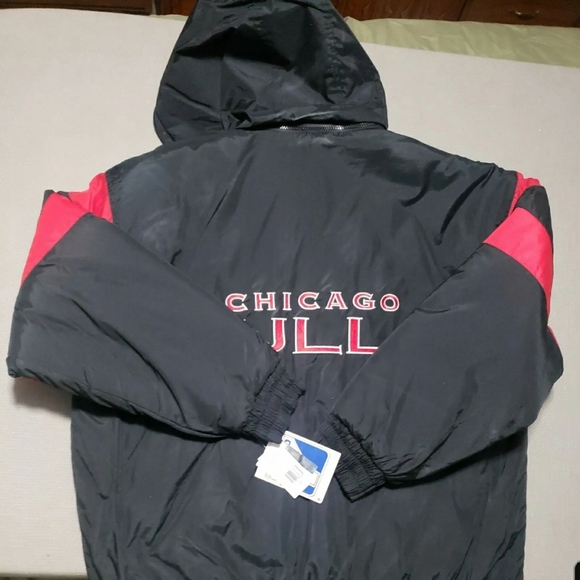 Chicago Bulls NBA Logo 7Full Zip Hooded Men's Size XL Jacket NWT VTG - Picture 8 of 11
